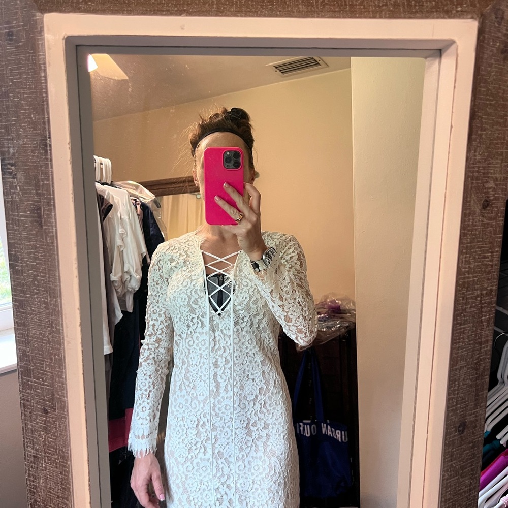 Endless Rose White Lace Mini Dress